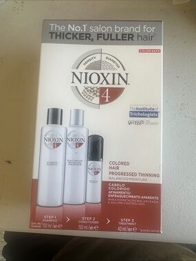 Nioxin System 4 Kit for Colored Hair - White & Red
